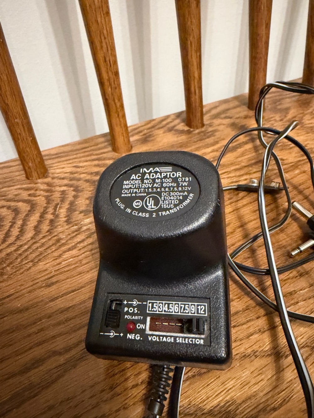 Vintage IMA M-100 Universal AC/DC Adapter Multi-Voltage Power Supply 1.5V-12V